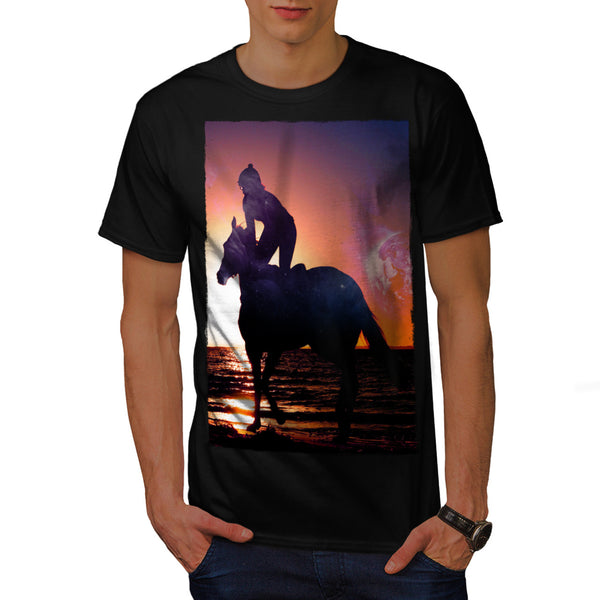 Horseman Romance Mens T-Shirt