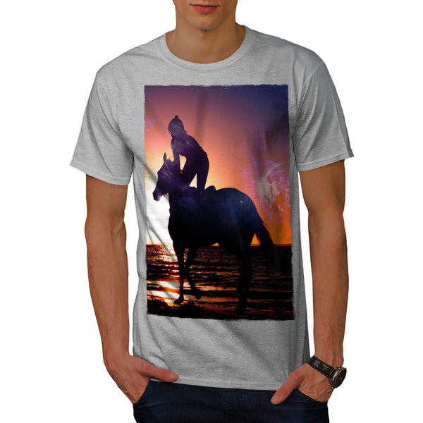 Horseman Romance Mens T-Shirt