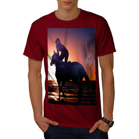 Horseman Romance Mens T-Shirt