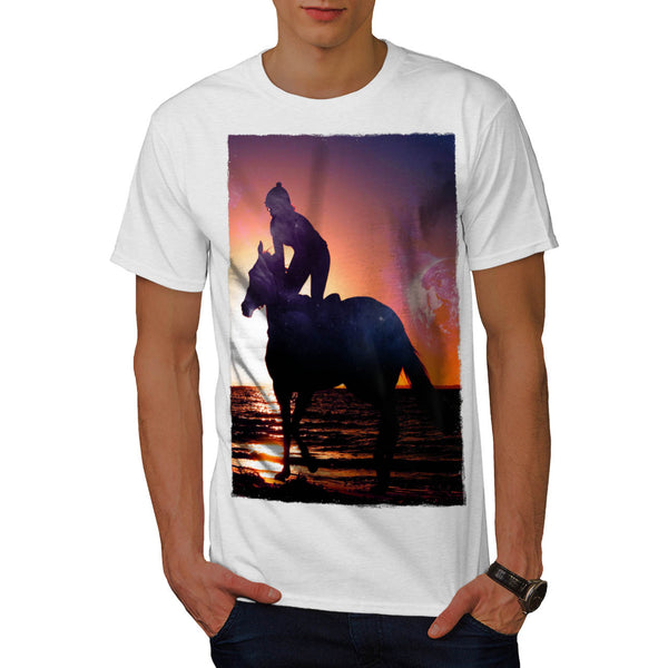 Horseman Romance Mens T-Shirt