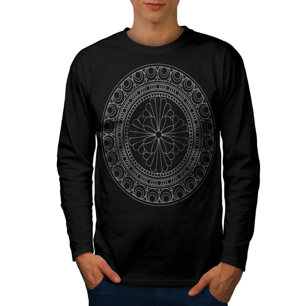 Indian Style Pattern Mens Long Sleeve T-Shirt