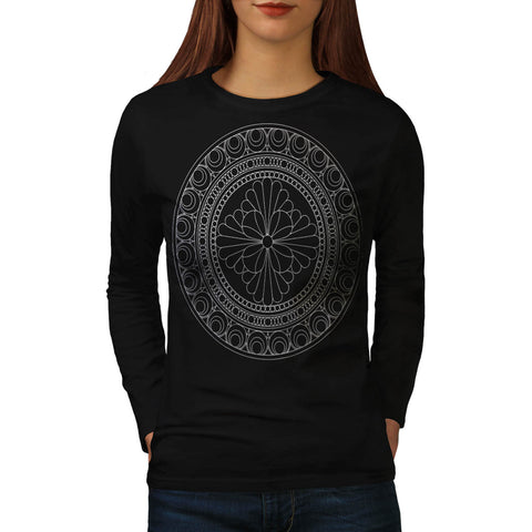 Indian Style Pattern Womens Long Sleeve T-Shirt
