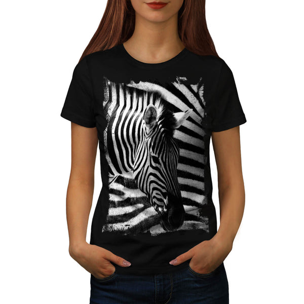 Safari Zebra Head Womens T-Shirt