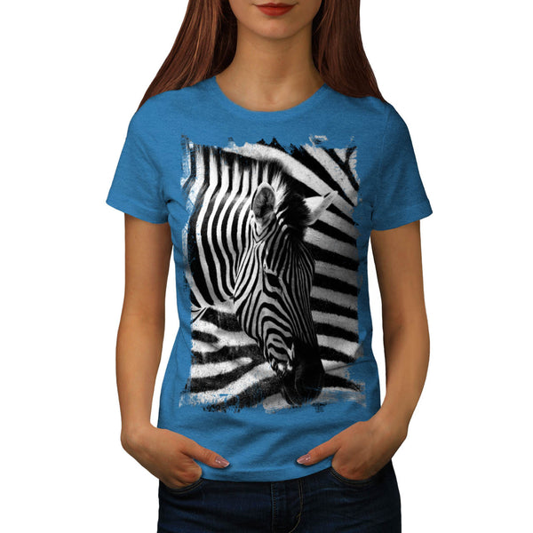 Safari Zebra Head Womens T-Shirt