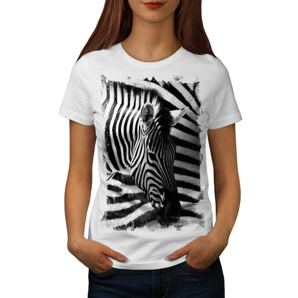 Safari Zebra Head Womens T-Shirt