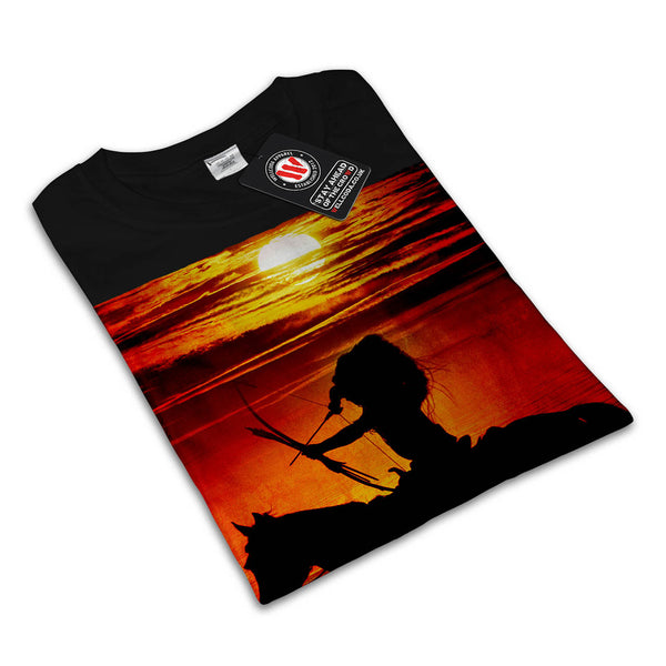 Sunset Indian Hunt Mens T-Shirt