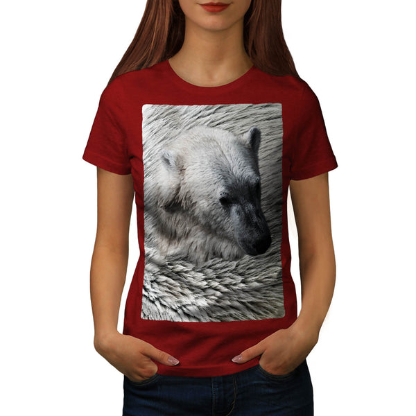 Polar Bear White Fur Womens T-Shirt