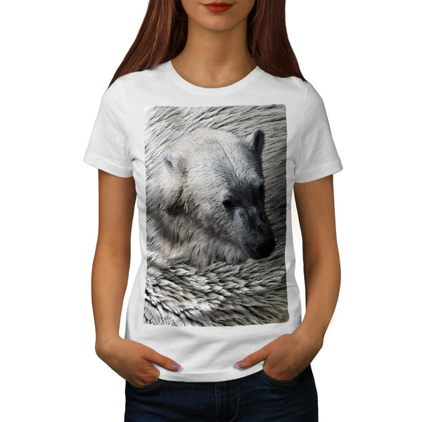 Polar Bear White Fur Womens T-Shirt