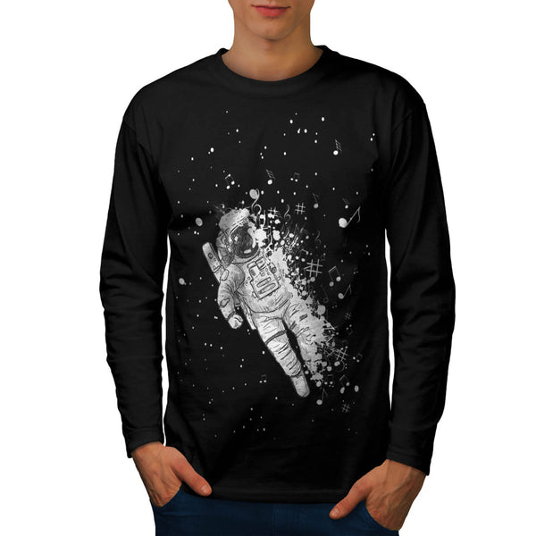 Space Music Galaxy Mens Long Sleeve T-Shirt