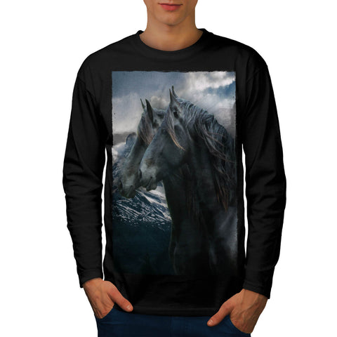 Free Spirit Horse Mens Long Sleeve T-Shirt