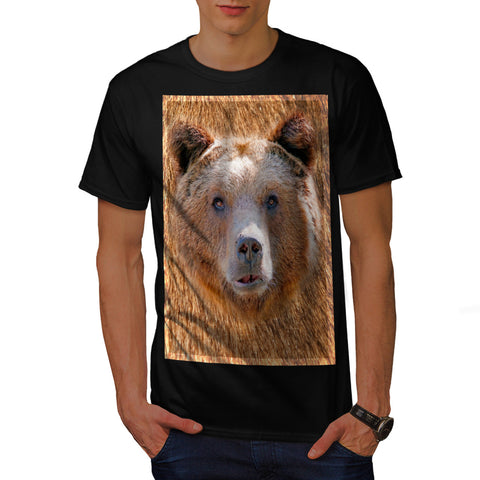 Grizzly Bear Face Mens T-Shirt