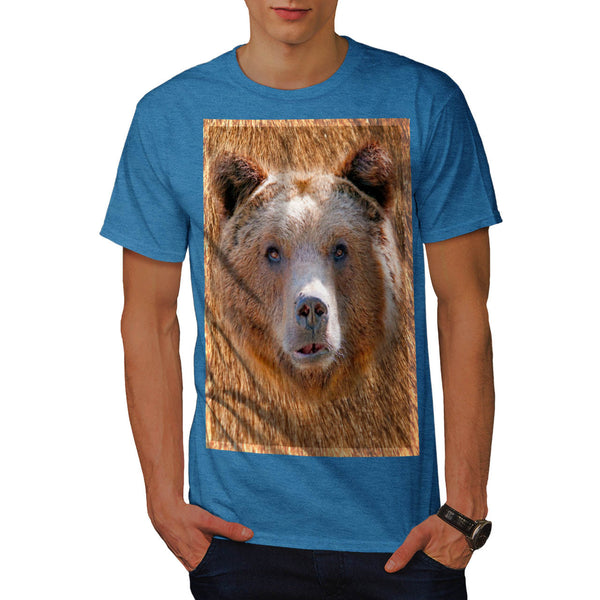 Grizzly Bear Face Mens T-Shirt