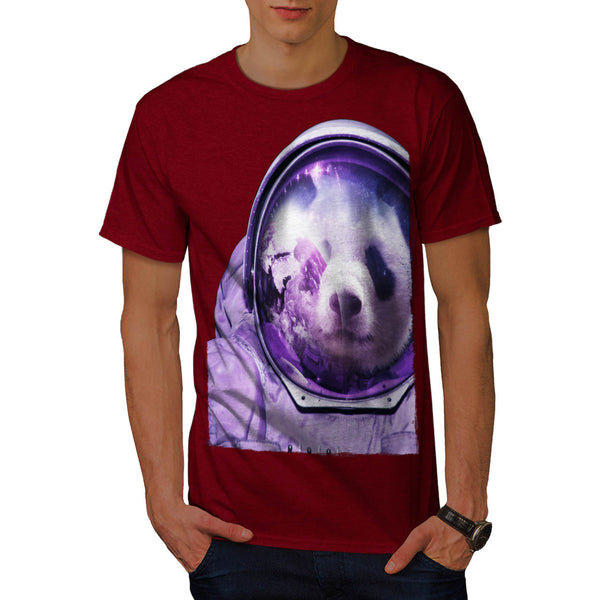 Astronaut Panda Bear Mens T-Shirt