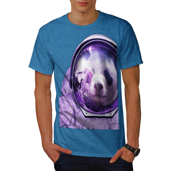 Astronaut Panda Bear Mens T-Shirt