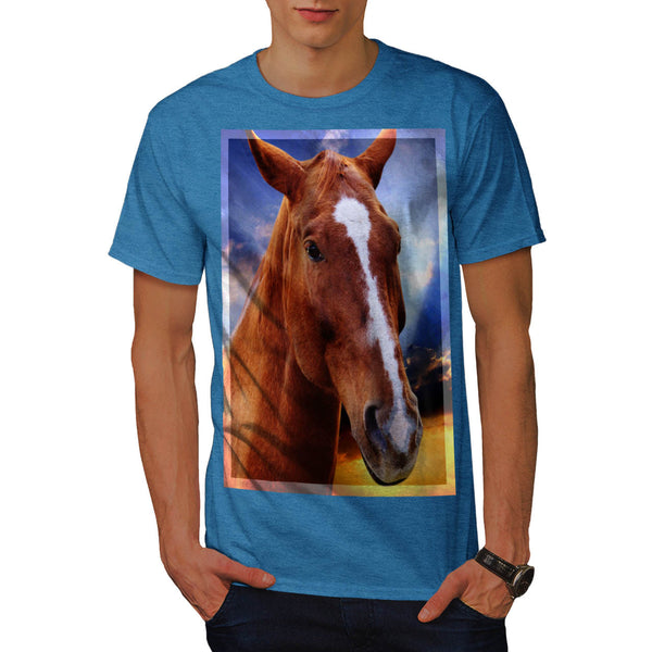 Horse Head Portrait Mens T-Shirt