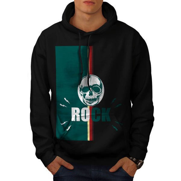 Skull Head Rock Grim Mens Hoodie