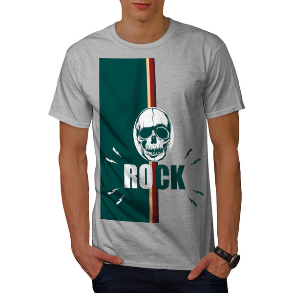 Skull Head Rock Grim Mens T-Shirt