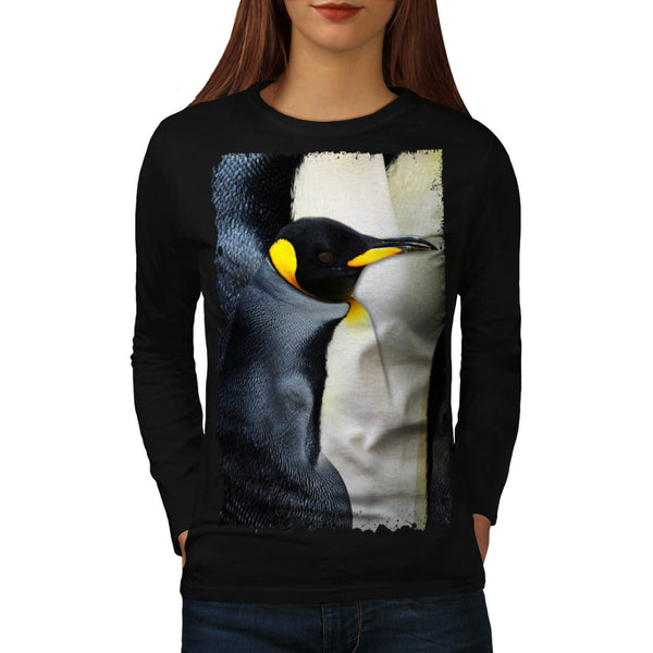 Emperor Penguin Beak Womens Long Sleeve T-Shirt