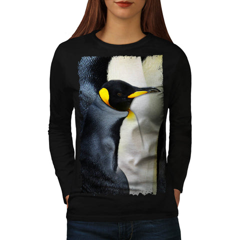 Emperor Penguin Beak Womens Long Sleeve T-Shirt