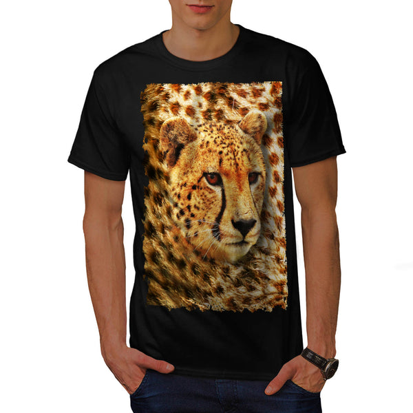 Cheetah Head Theme Mens T-Shirt