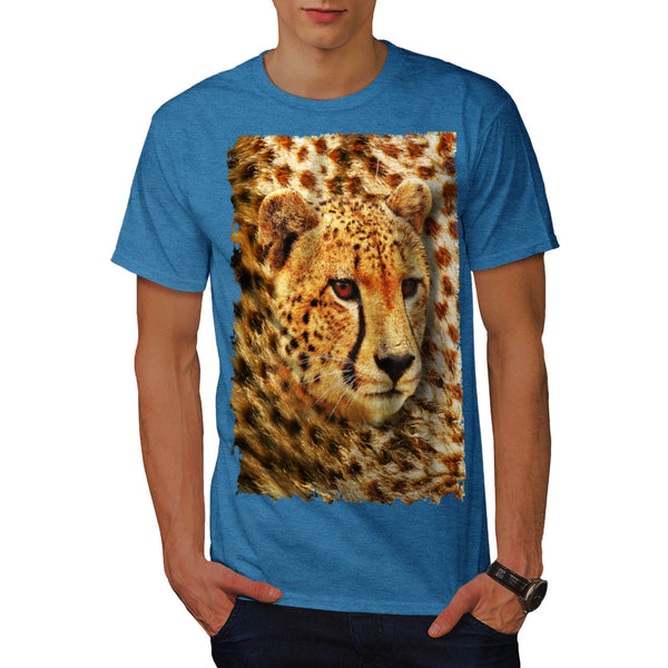 Cheetah Head Theme Mens T-Shirt