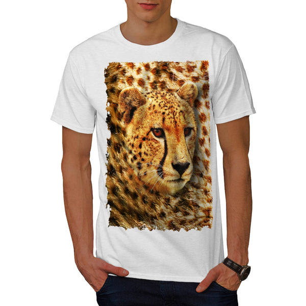 Cheetah Head Theme Mens T-Shirt