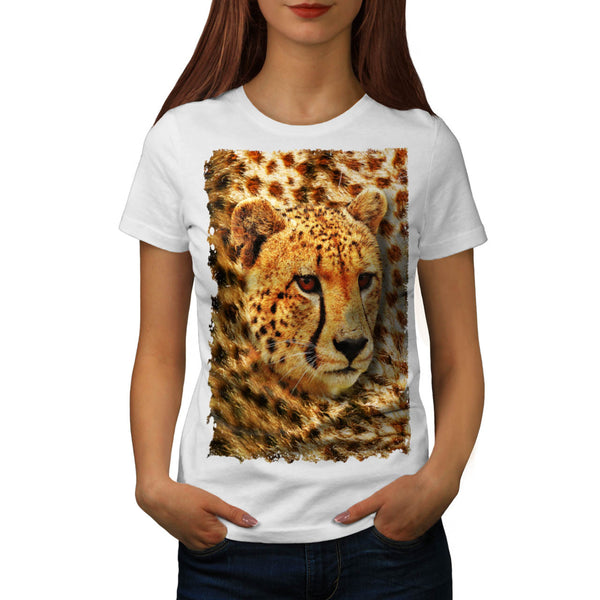 Cheetah Head Theme Womens T-Shirt