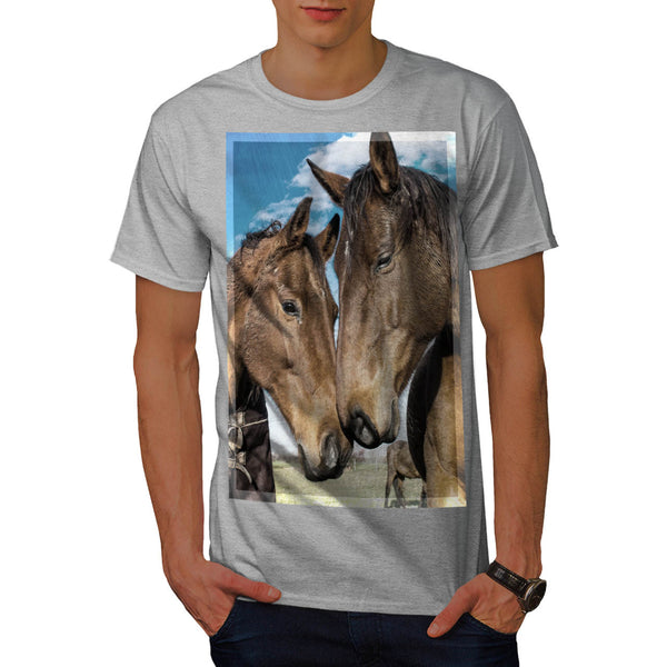 Horse Head Theme Mens T-Shirt