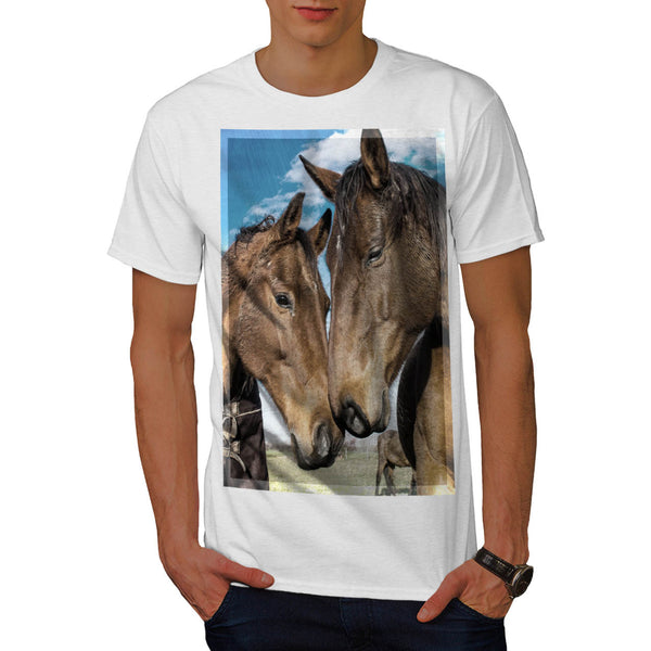 Horse Head Theme Mens T-Shirt