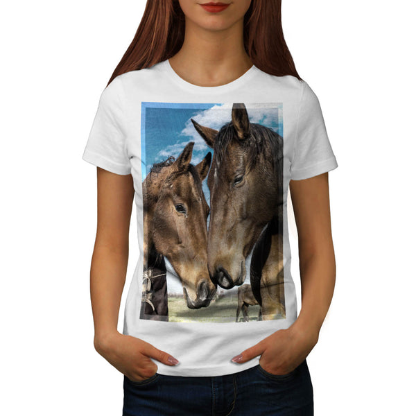 Horse Head Theme Womens T-Shirt