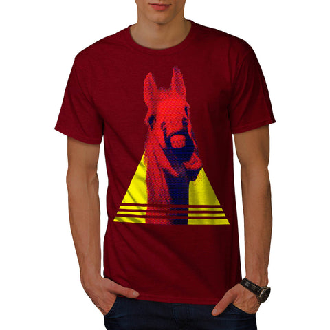 Horse Neigh Triangle Mens T-Shirt