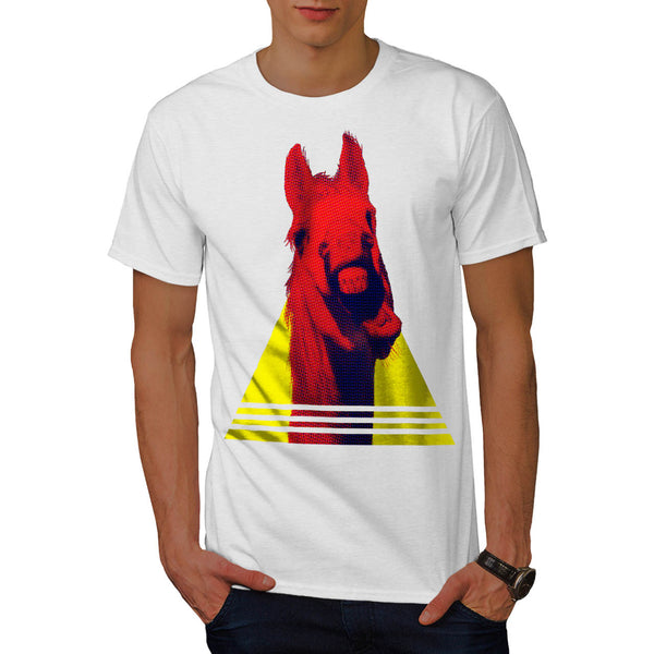Horse Neigh Triangle Mens T-Shirt