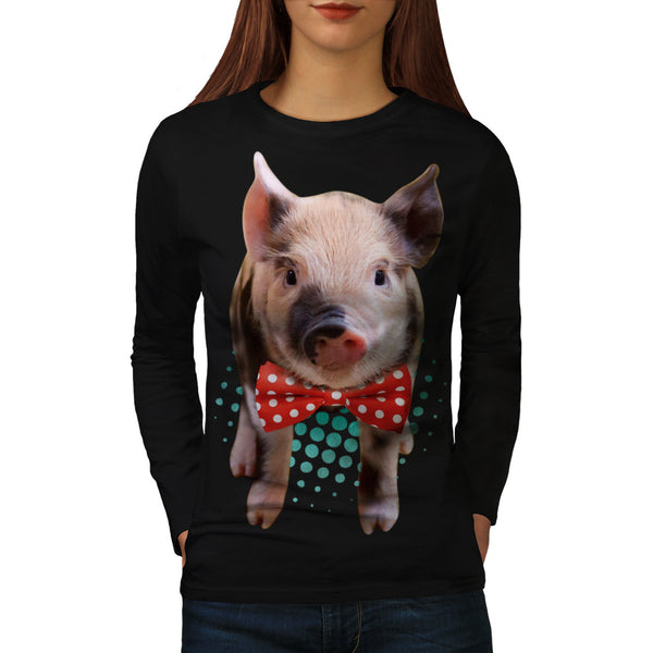 Little Piggy Party Womens Long Sleeve T-Shirt