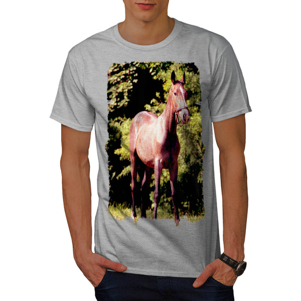 Horse Animal Funny Mens T-Shirt