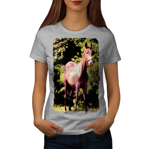 Horse Animal Funny Womens T-Shirt