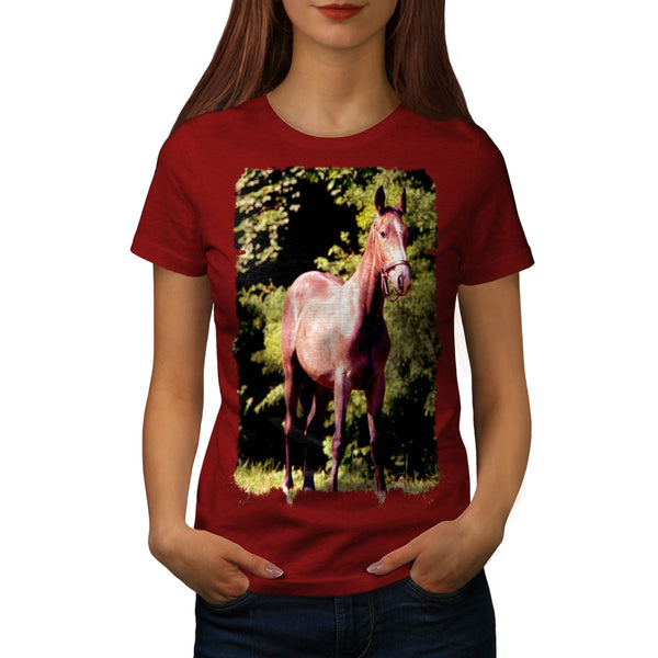 Horse Animal Funny Womens T-Shirt