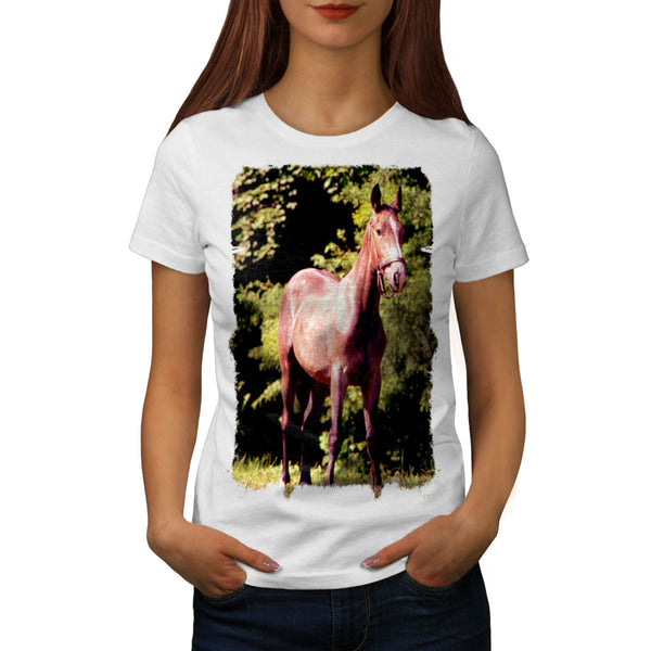 Horse Animal Funny Womens T-Shirt