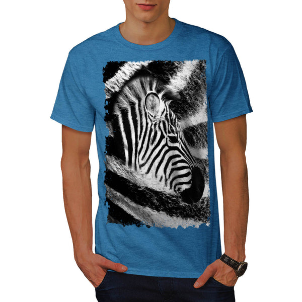 African Zebra Head Mens T-Shirt