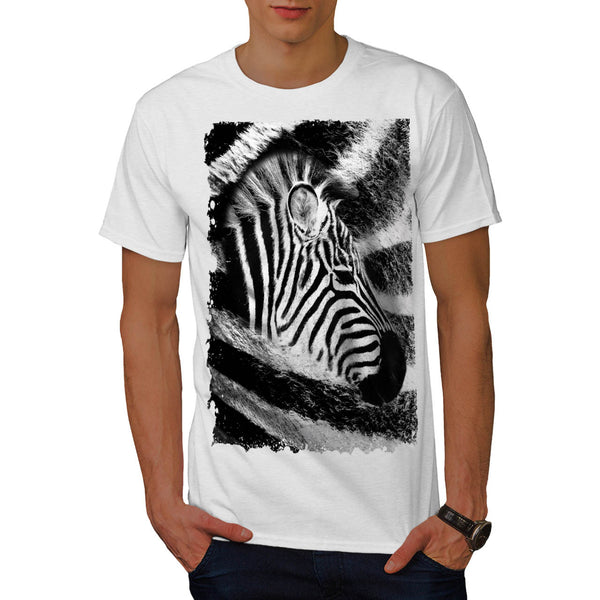 African Zebra Head Mens T-Shirt
