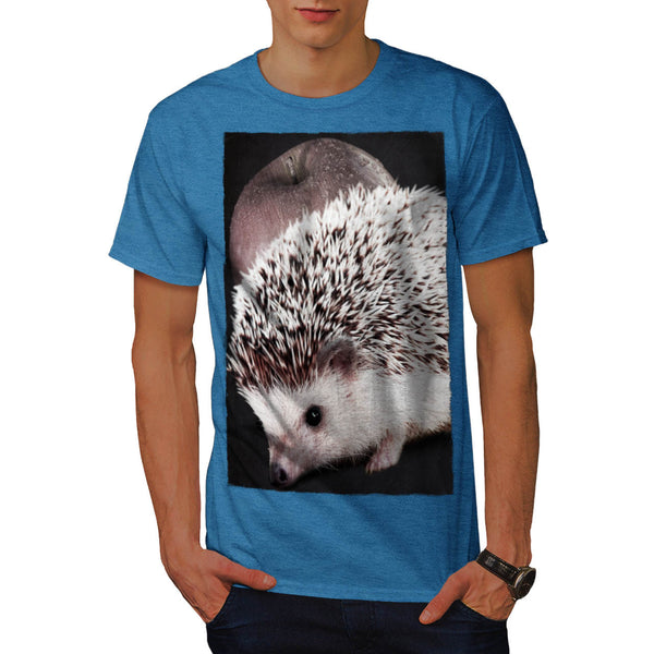 Hedgehog Apple Fun Mens T-Shirt