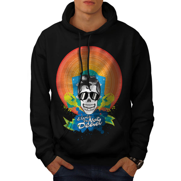 Music Skull Presley Mens Hoodie