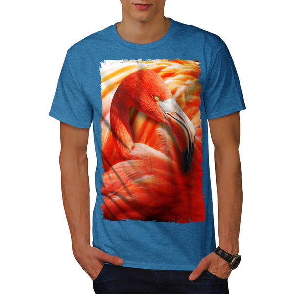 Flamingo Bird Face Mens T-Shirt