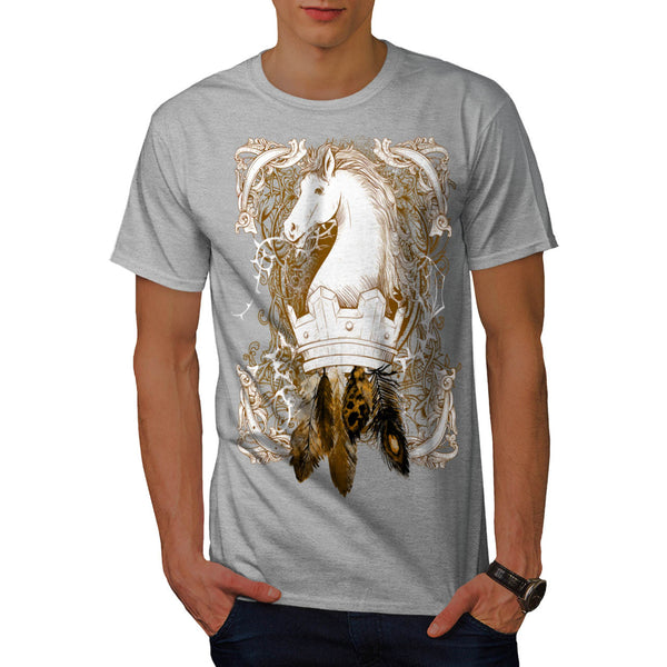 Horse Head Figure Mens T-Shirt