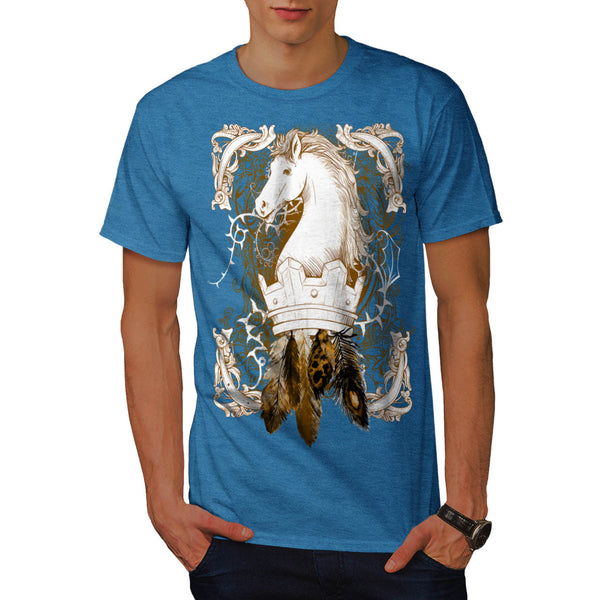 Horse Head Figure Mens T-Shirt