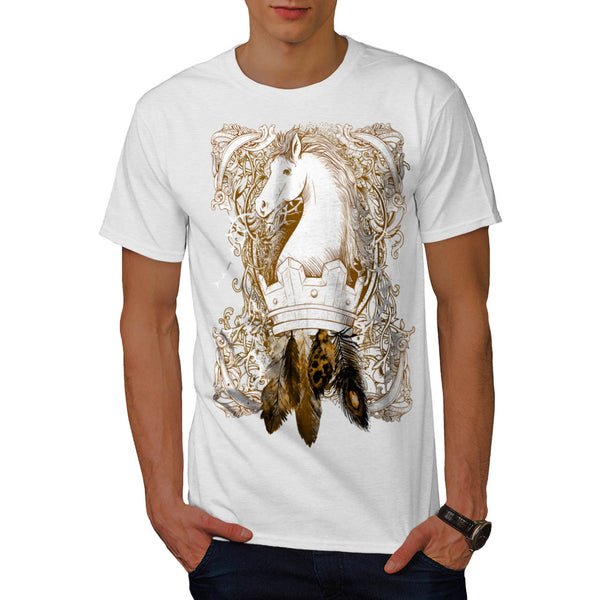 Horse Head Figure Mens T-Shirt