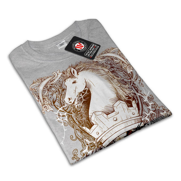 Horse Head Figure Mens T-Shirt