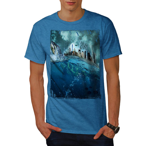Turtle Shell City Mens T-Shirt