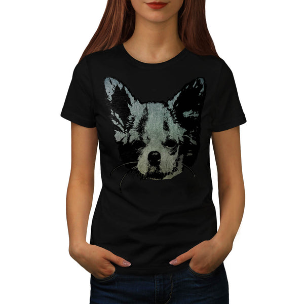 Glamour Dog Imprint Womens T-Shirt