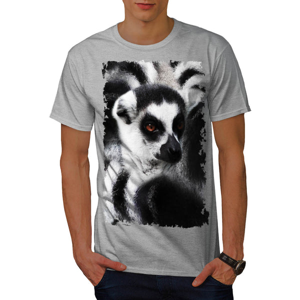 Lemur Head Theme Mens T-Shirt