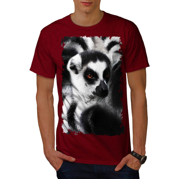 Lemur Head Theme Mens T-Shirt